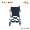 Topmedi Aluminum Portable Lightweight Foldable Travel Wheelchair for Disabled and Elderly People